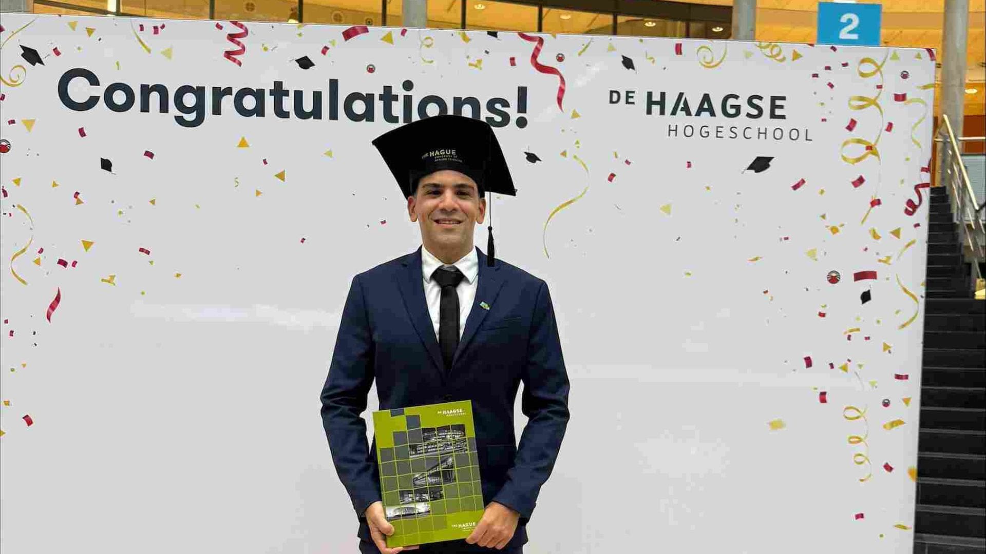 Aruban Woldrick Everon Earns Bachelor's Degree from Dutch University