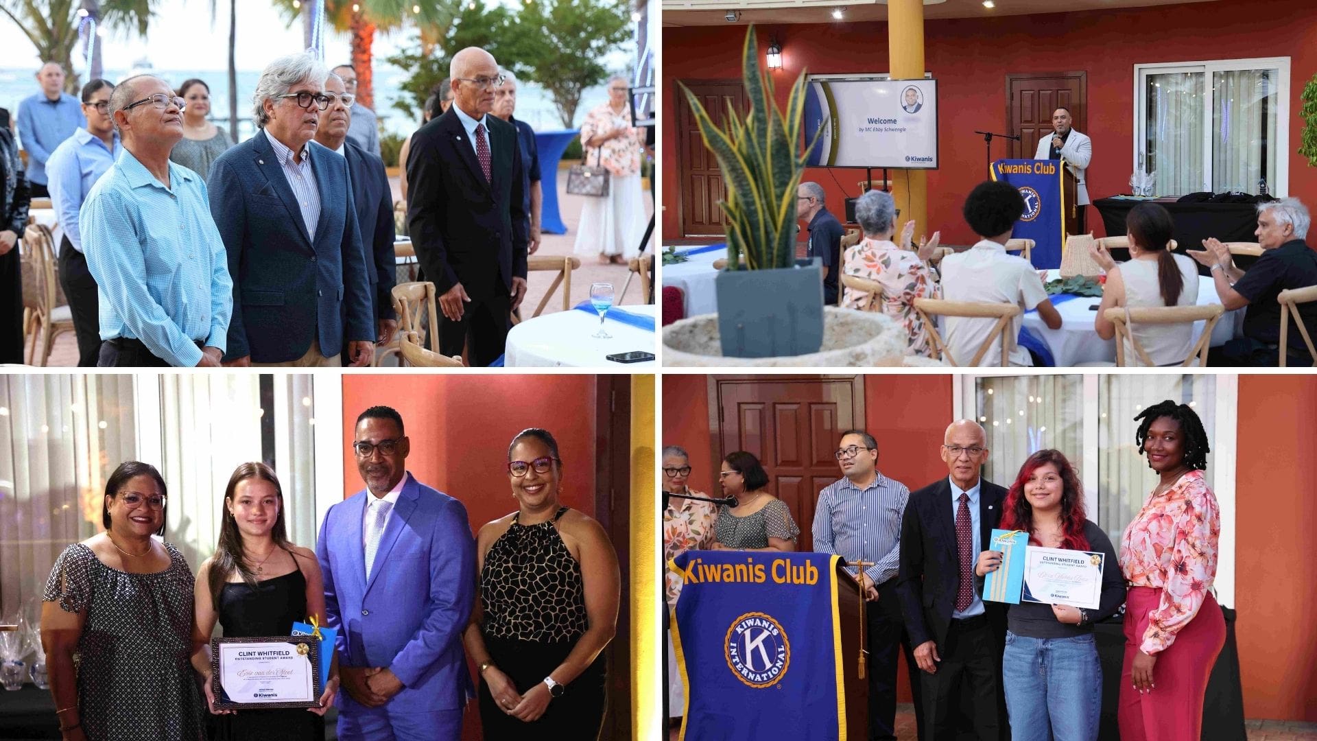 Two Colegio Arubano Students Honored at 30th Kiwanis Clint Whitfield Award