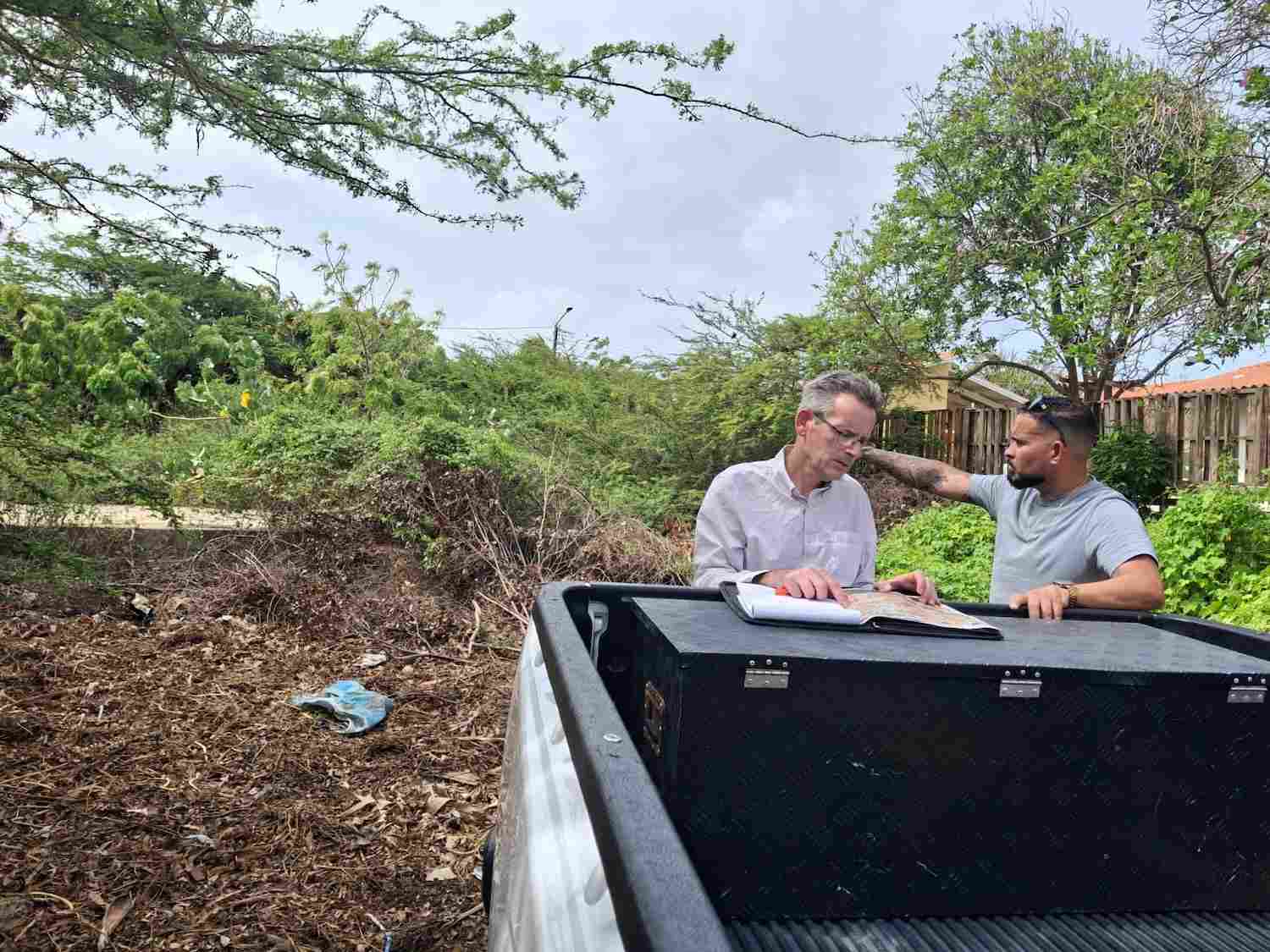 ALBO and Construction Employers Group Evaluate Mabon Neighborhood Cleanup