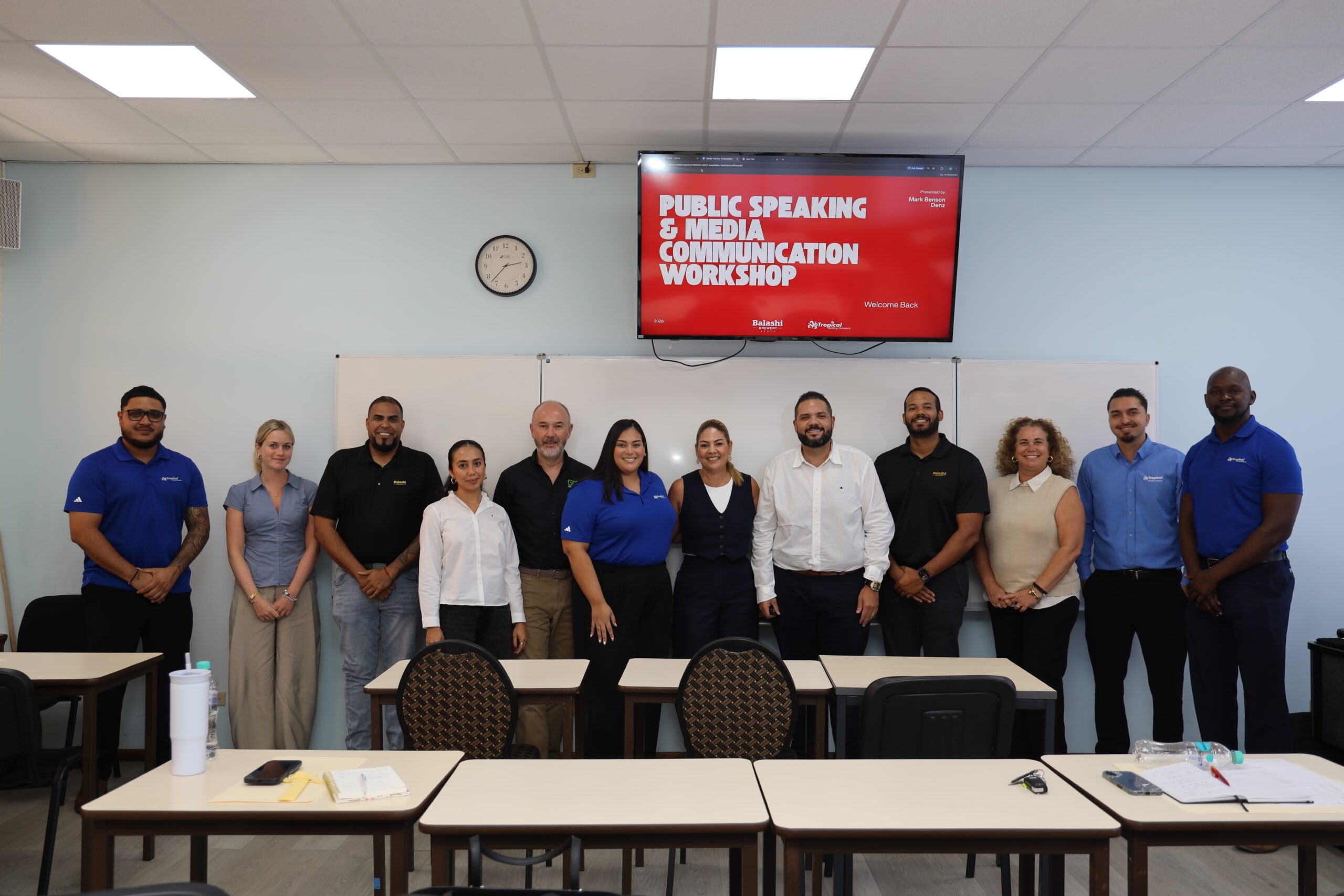 Aruba Beverage Executives Attend Public Speaking & Media Communication Workshop