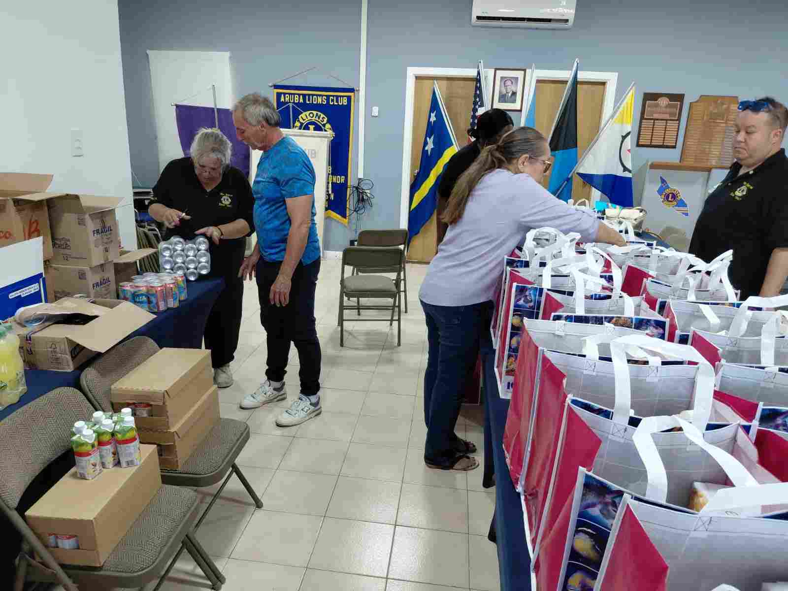 Lions Club Aruba Completes Annual Back to School Food Bag Drive