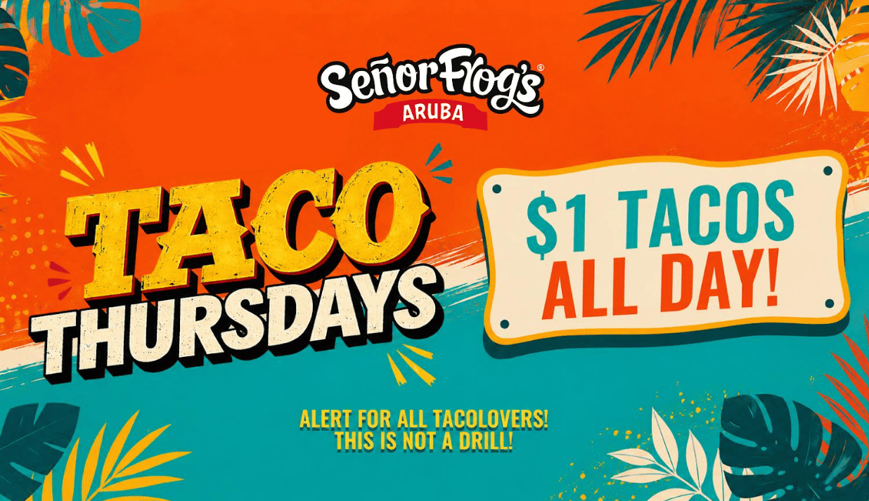 Vakantie ta casi caba y e miho luga pa bin celebra esaki ta na Señor Frog’s Aruba
