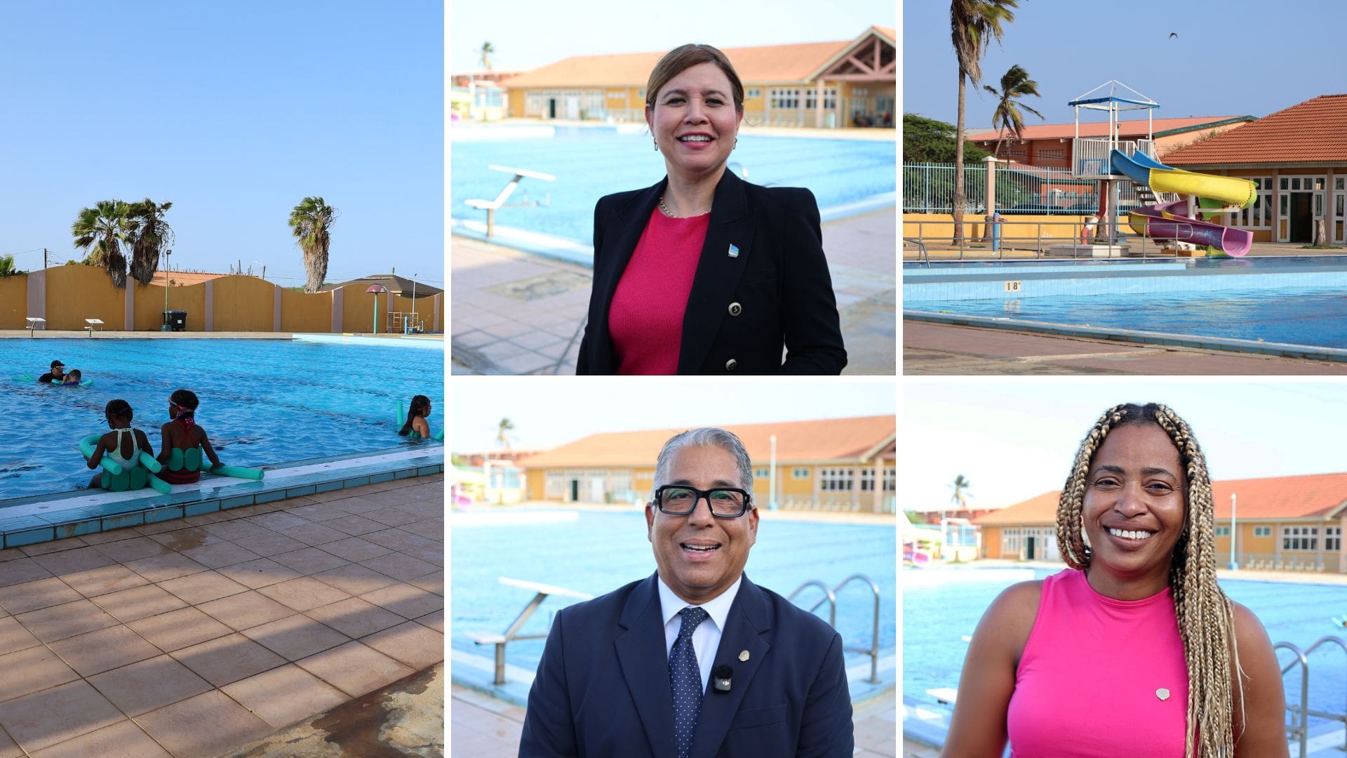 Lawmakers Celebrate Reopening of Community Pool in San Nicolas