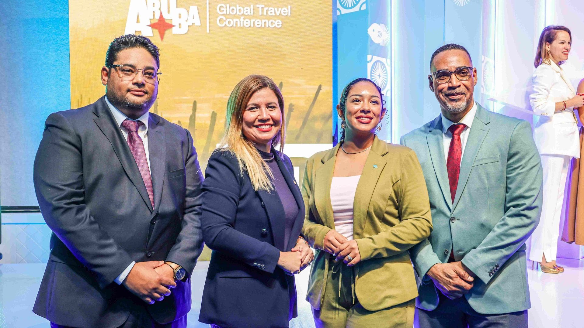 Fraccion di AVP tabata presente durante apertura di Aruba Global Travel Conference
