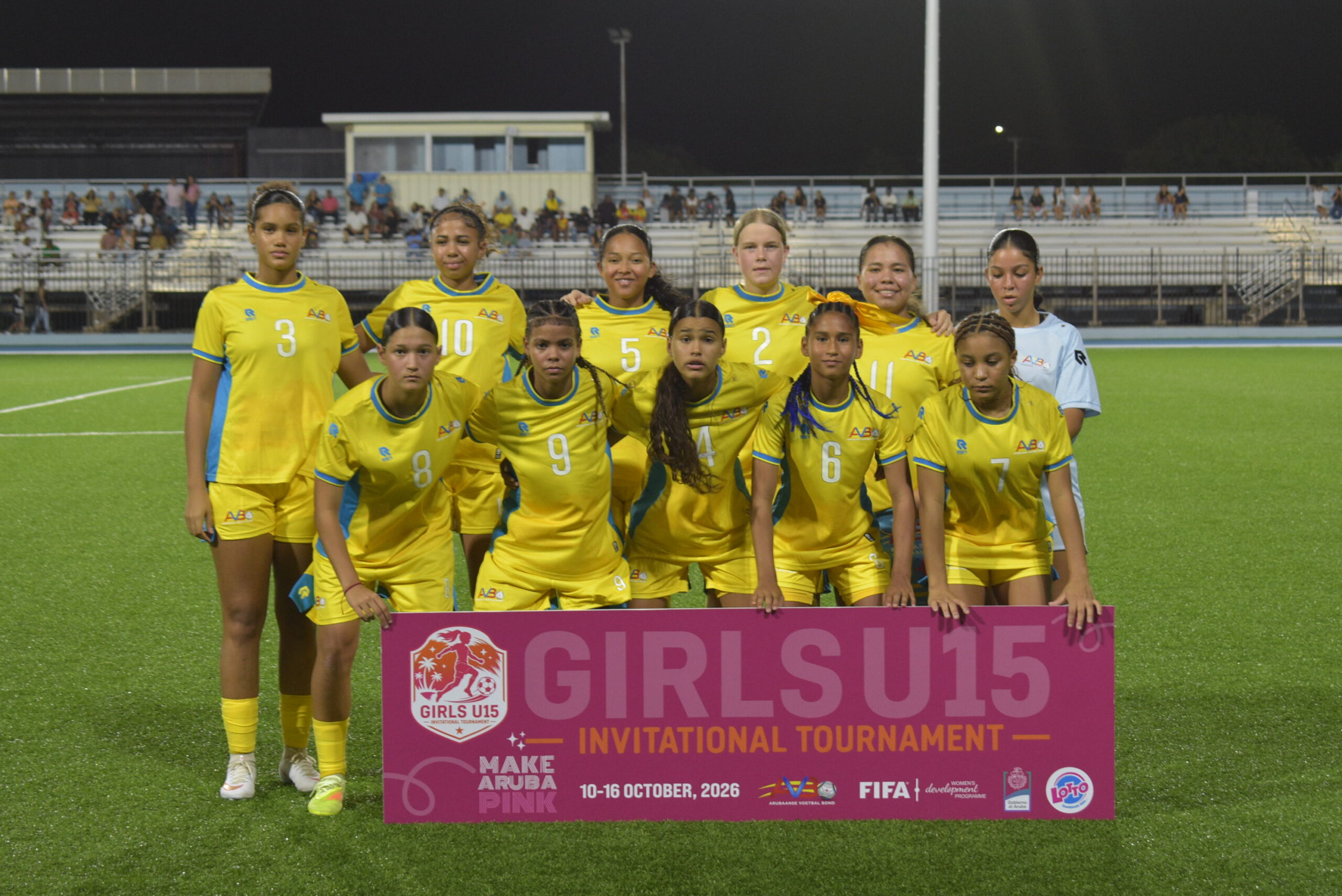 Cu gol di Natuishka Kwidama: Aruba U15 girls a gana Formas Intimas di Colombia