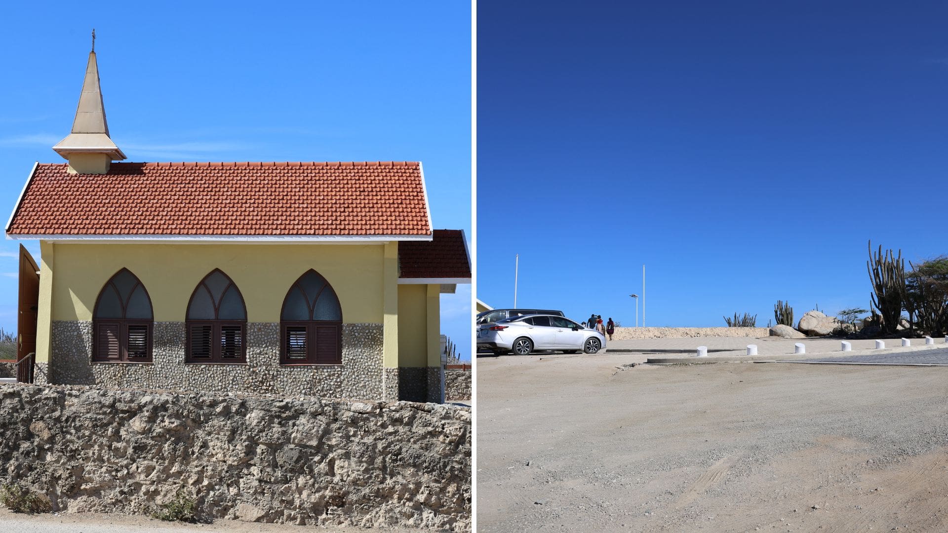 Preocupacion na Kapel di Alto Vista: Falta di parking pa bus ta stagna yegada di turistanan